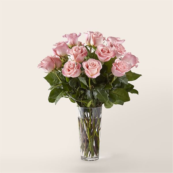 LONG STEM PINK ROSE BOUQUET